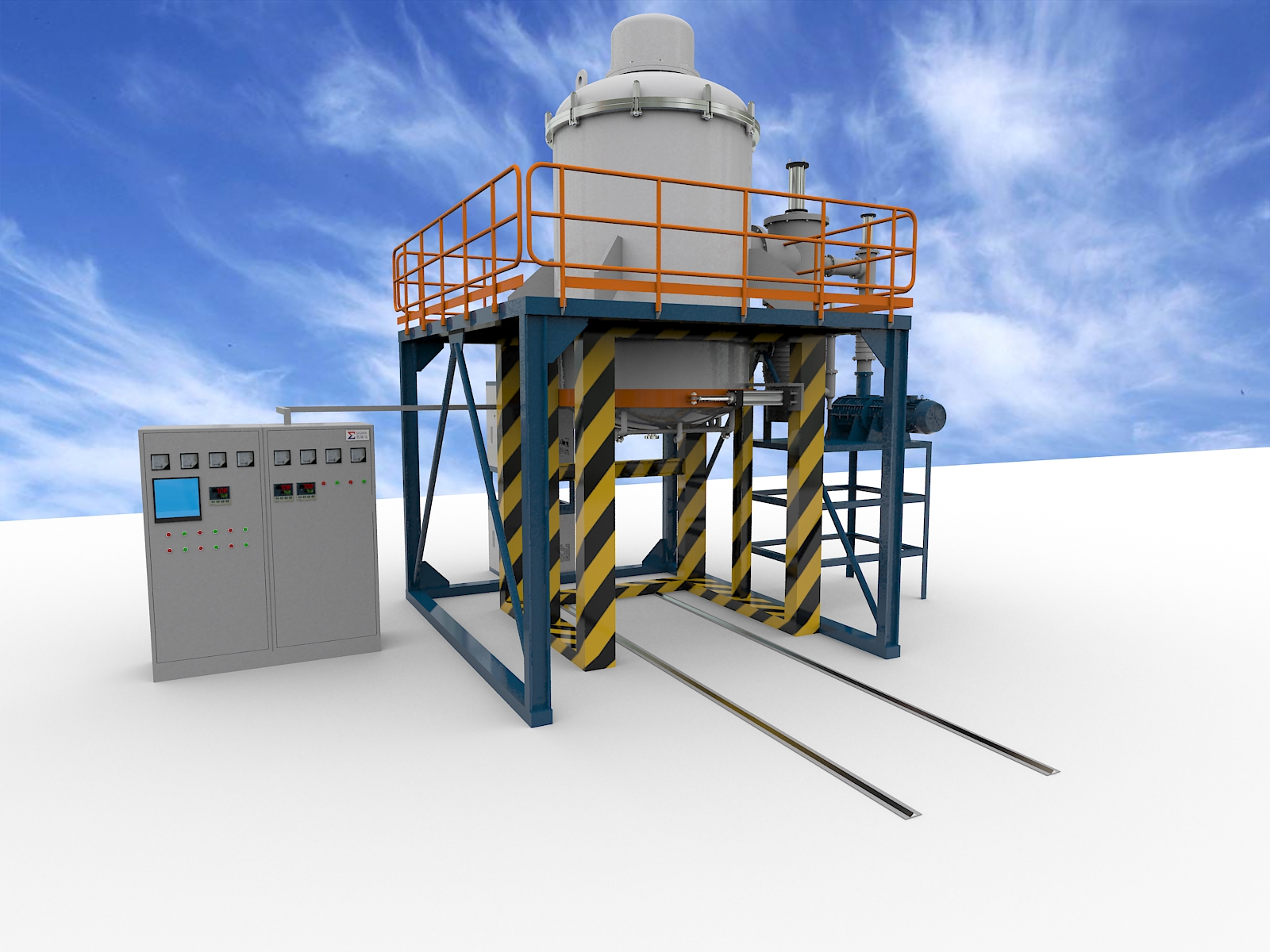 生態節能單室真空氣淬爐